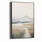Abstract Landscape Art | Serene Mountain Scene on Canvas