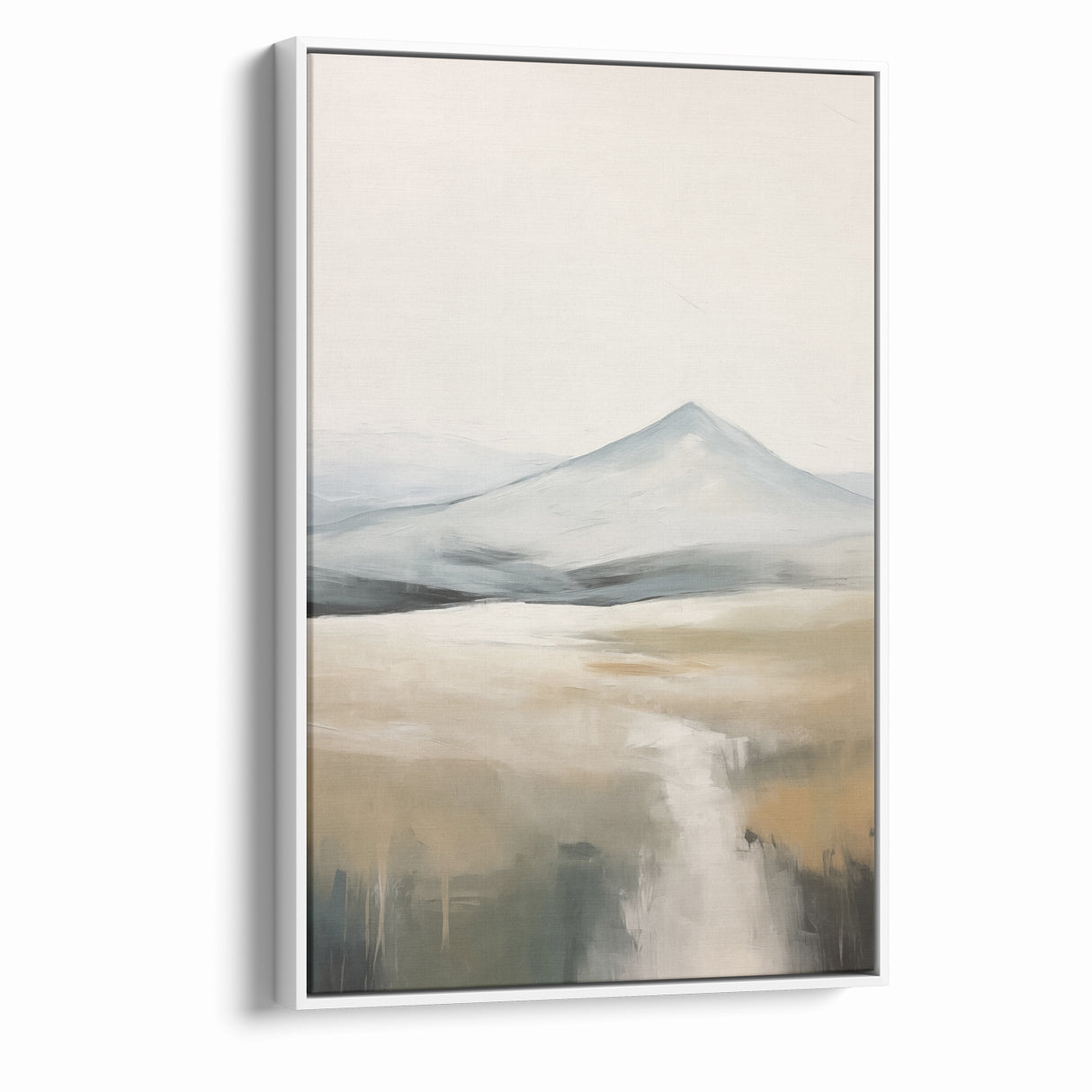 Abstract Landscape Art | Serene Mountain Scene on Canvas