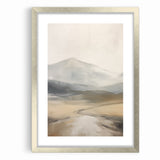 Modern Landscape Abstract | Misty Mountain Canvas Art