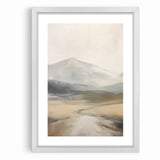 Modern Landscape Abstract | Misty Mountain Canvas Art