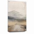 Modern Landscape Abstract | Misty Mountain Canvas Art