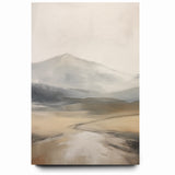 Modern Landscape Abstract | Misty Mountain Canvas Art