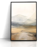 Modern Landscape Abstract | Misty Mountain Canvas Art