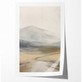 Modern Landscape Abstract | Misty Mountain Canvas Art