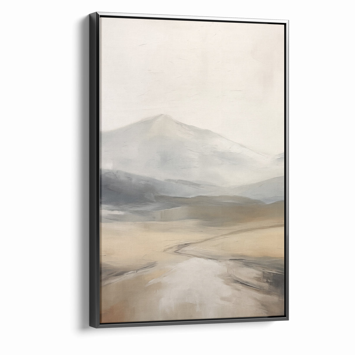 Modern Landscape Abstract | Misty Mountain Canvas Art