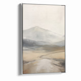 Modern Landscape Abstract | Misty Mountain Canvas Art