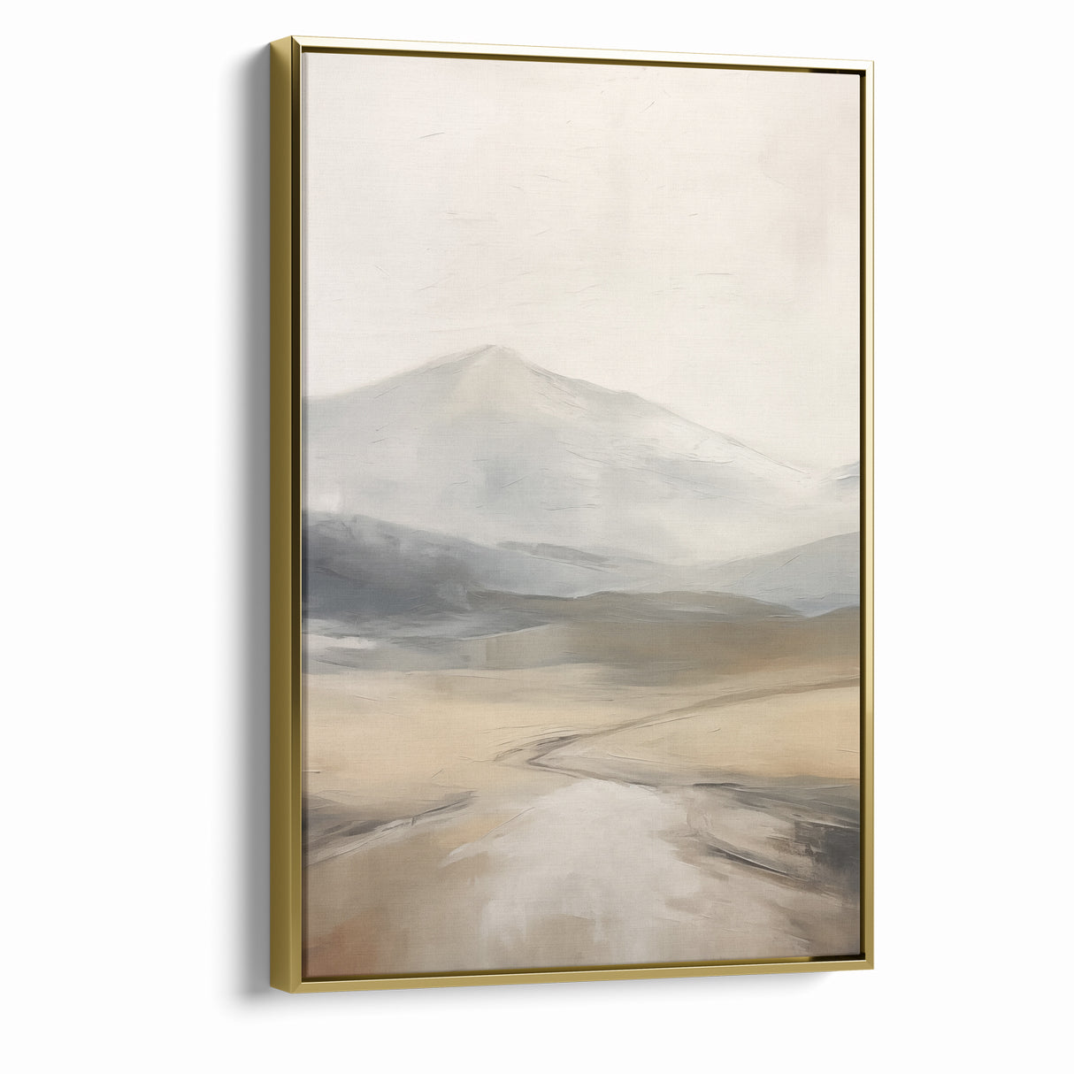 Modern Landscape Abstract | Misty Mountain Canvas Art