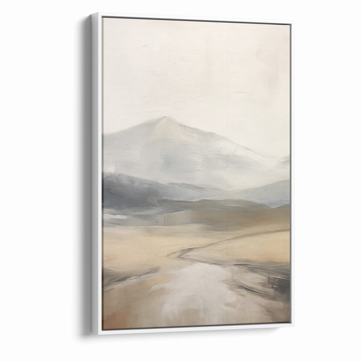 Modern Landscape Abstract | Misty Mountain Canvas Art