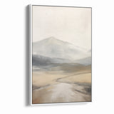 Modern Landscape Abstract | Misty Mountain Canvas Art