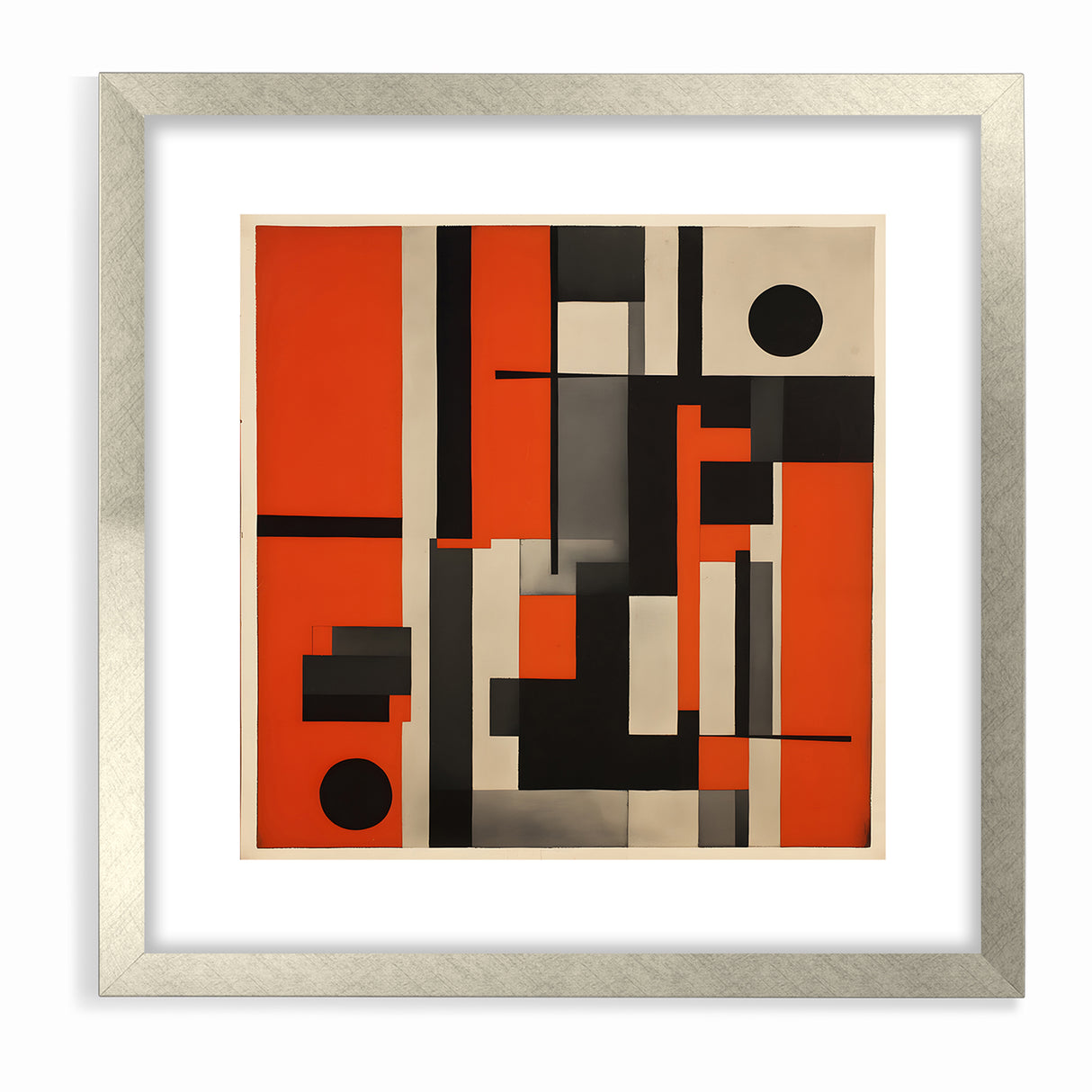 Geometric Modern Abstract Expressionist Canvas Wall Art