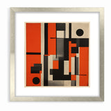 Geometric Modern Abstract Expressionist Canvas Wall Art