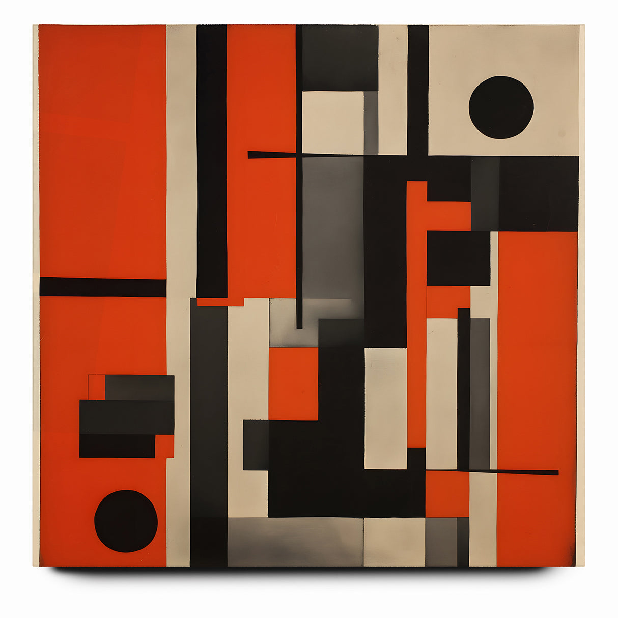 Geometric Modern Abstract Expressionist Canvas Wall Art