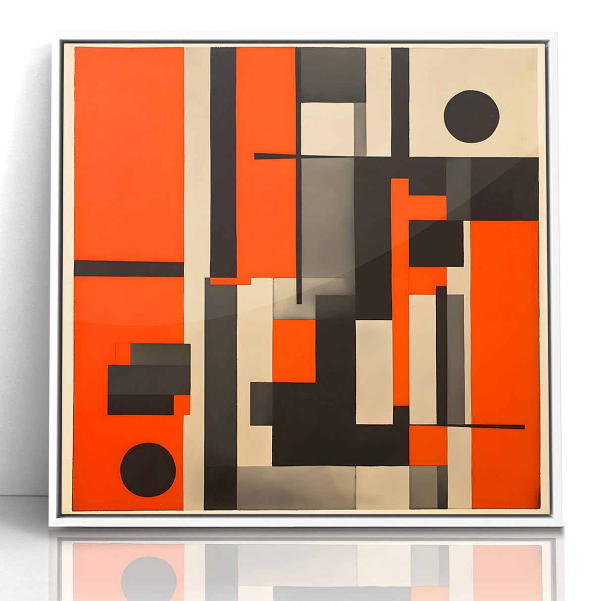 Geometric Modern Abstract Expressionist Canvas Wall Art