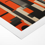 Geometric Modern Abstract Expressionist Canvas Wall Art