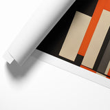 Geometric Modern Abstract Expressionist Canvas Wall Art