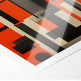 Geometric Modern Abstract Expressionist Canvas Wall Art
