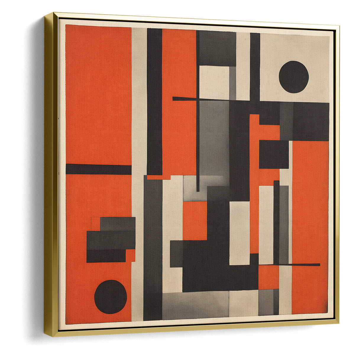 Geometric Modern Abstract Expressionist Canvas Wall Art
