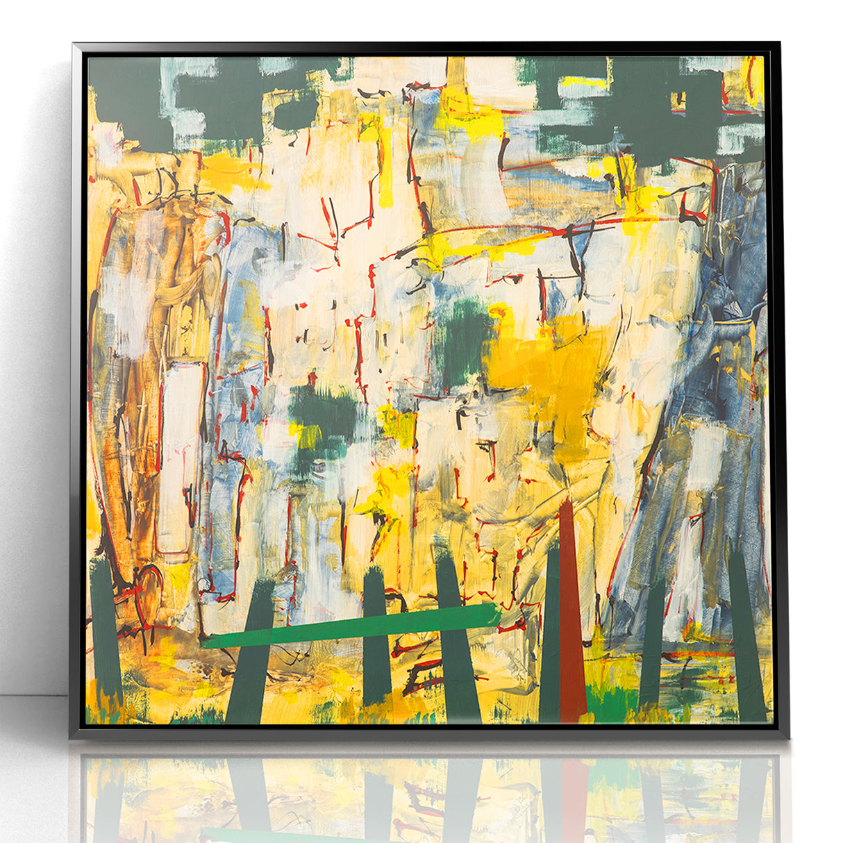 Abstract Landscape Expressionist Canvas Wall Art
