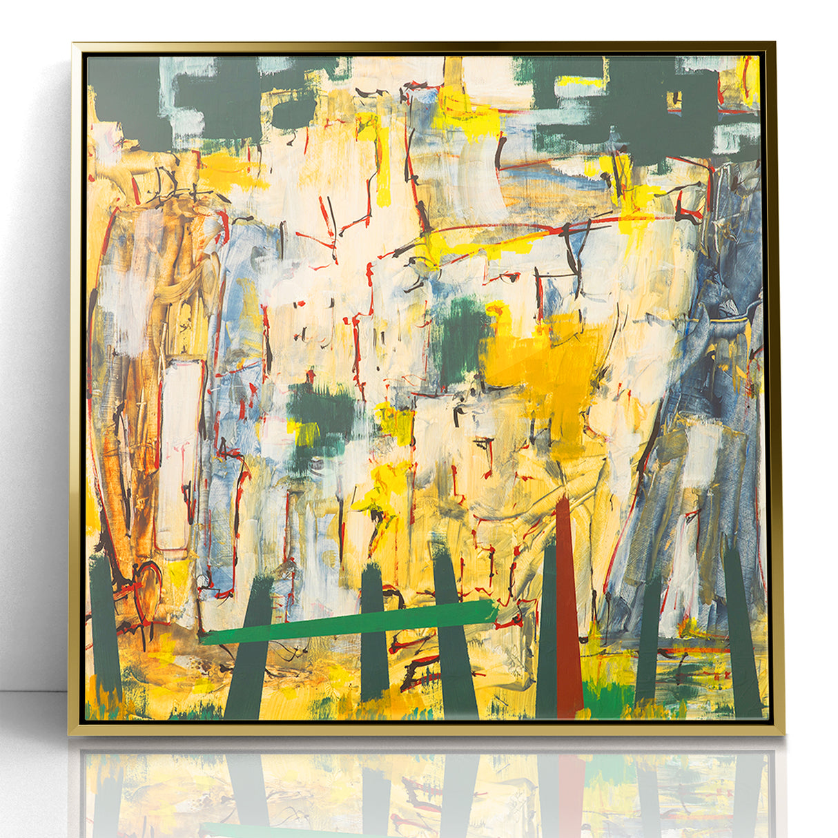 Abstract Landscape Expressionist Canvas Wall Art