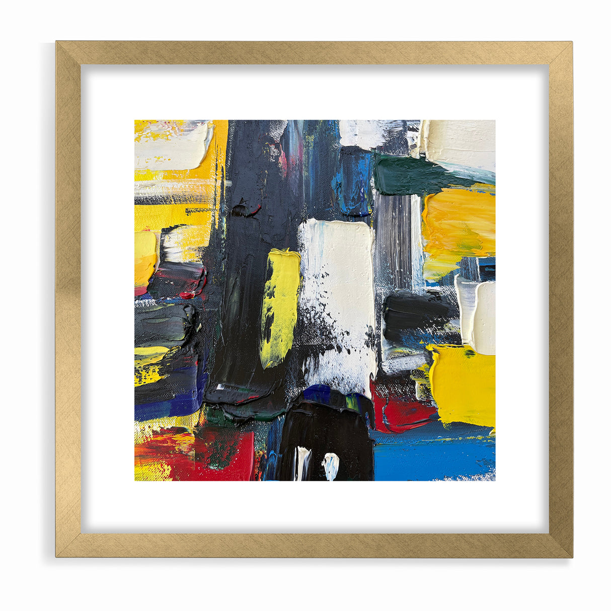 Bold Textured Abstract Expressionist Canvas Wall Art