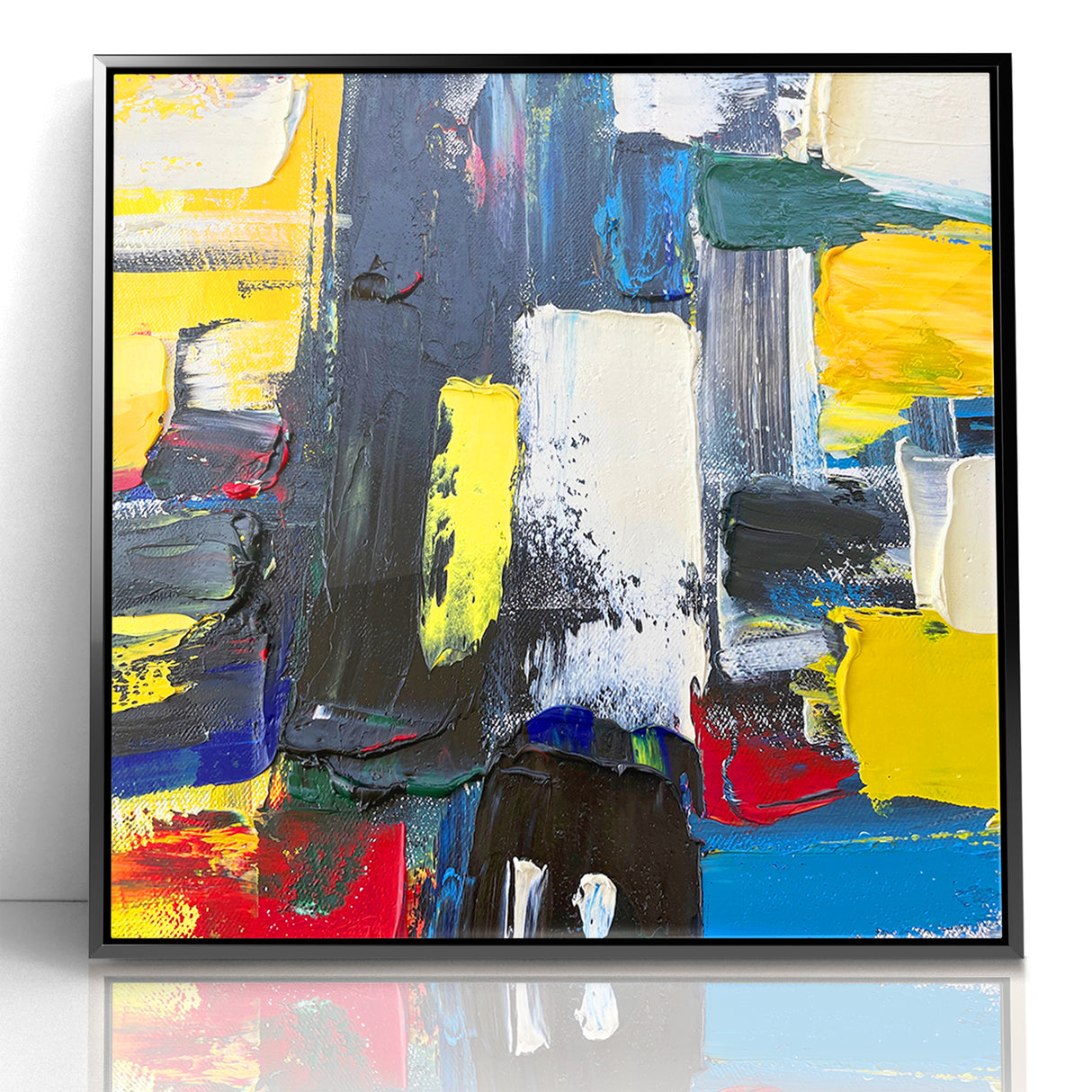 Bold Textured Abstract Expressionist Canvas Wall Art
