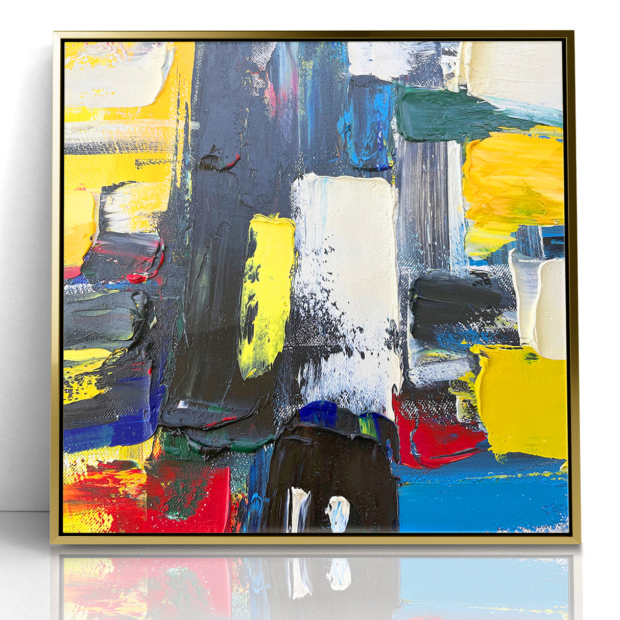 Bold Textured Abstract Expressionist Canvas Wall Art