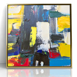 Bold Textured Abstract Expressionist Canvas Wall Art