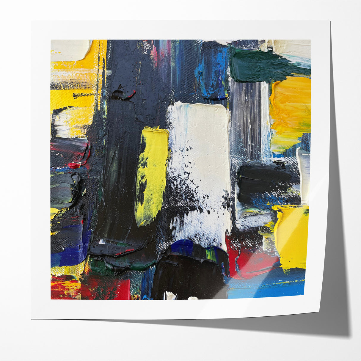 Bold Textured Abstract Expressionist Canvas Wall Art
