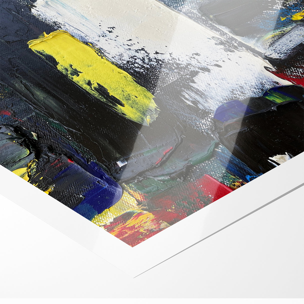 Bold Textured Abstract Expressionist Canvas Wall Art