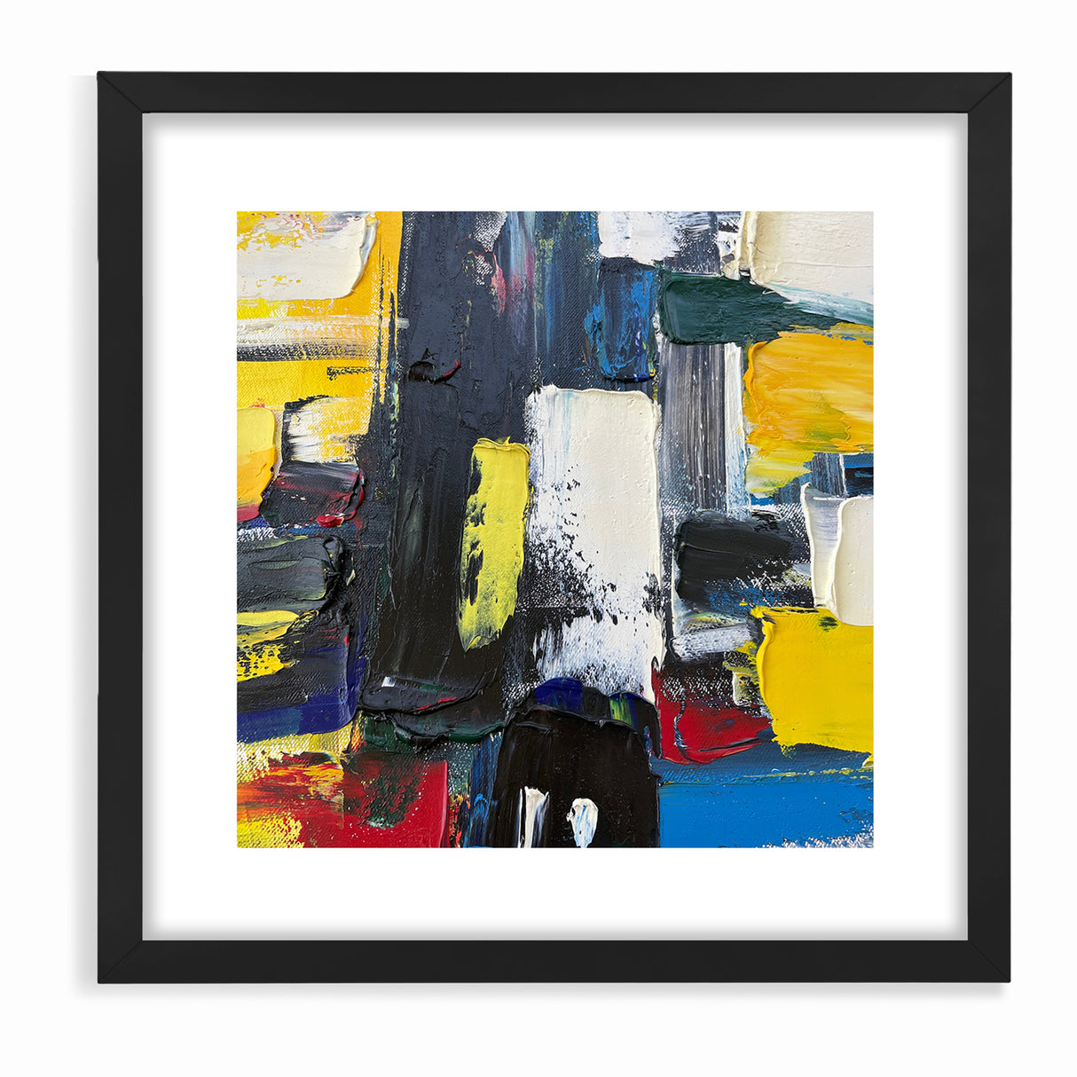 Bold Textured Abstract Expressionist Canvas Wall Art