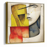 Abstract Portrait Expressionist Canvas Wall Art