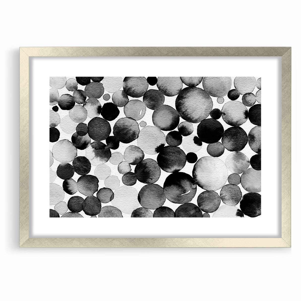 Artistic Black and White Abstract Canvas - Unique Monochrome Wall Art