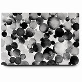 Artistic Black and White Abstract Canvas - Unique Monochrome Wall Art