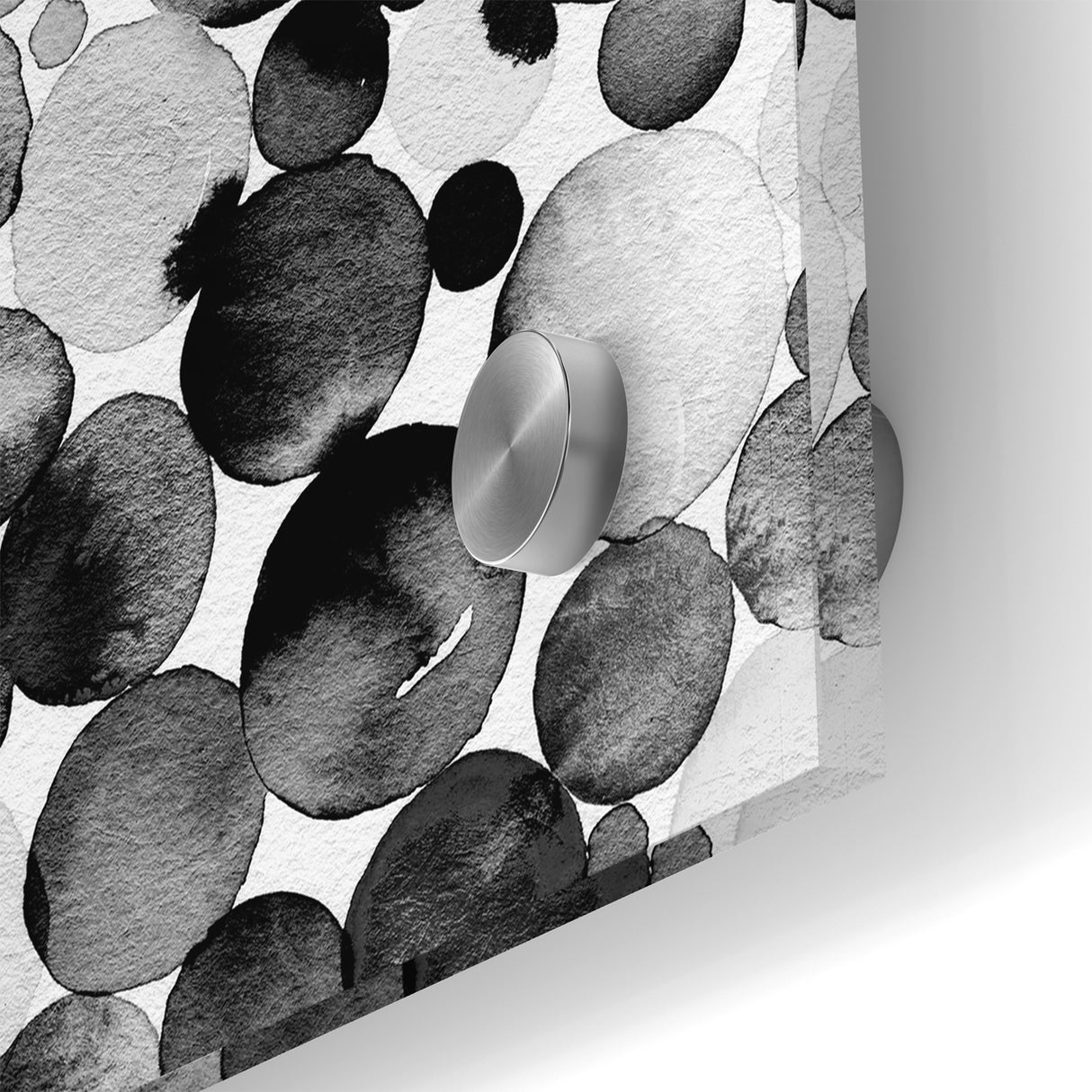 Artistic Black and White Abstract Canvas - Unique Monochrome Wall Art