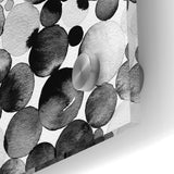 Artistic Black and White Abstract Canvas - Unique Monochrome Wall Art