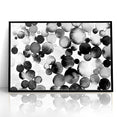 Artistic Black and White Abstract Canvas - Unique Monochrome Wall Art