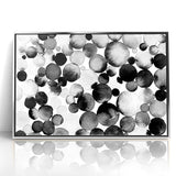 Artistic Black and White Abstract Canvas - Unique Monochrome Wall Art