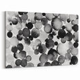 Artistic Black and White Abstract Canvas - Unique Monochrome Wall Art
