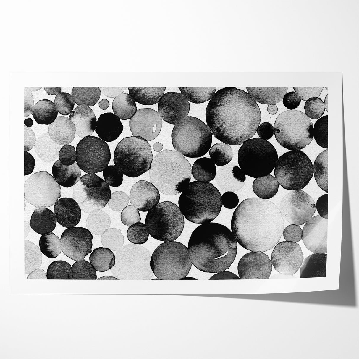 Artistic Black and White Abstract Canvas - Unique Monochrome Wall Art