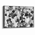 Artistic Black and White Abstract Canvas - Unique Monochrome Wall Art