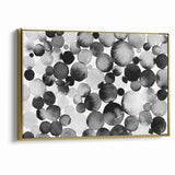 Artistic Black and White Abstract Canvas - Unique Monochrome Wall Art