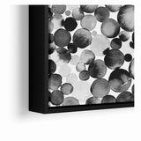 Artistic Black and White Abstract Canvas - Unique Monochrome Wall Art