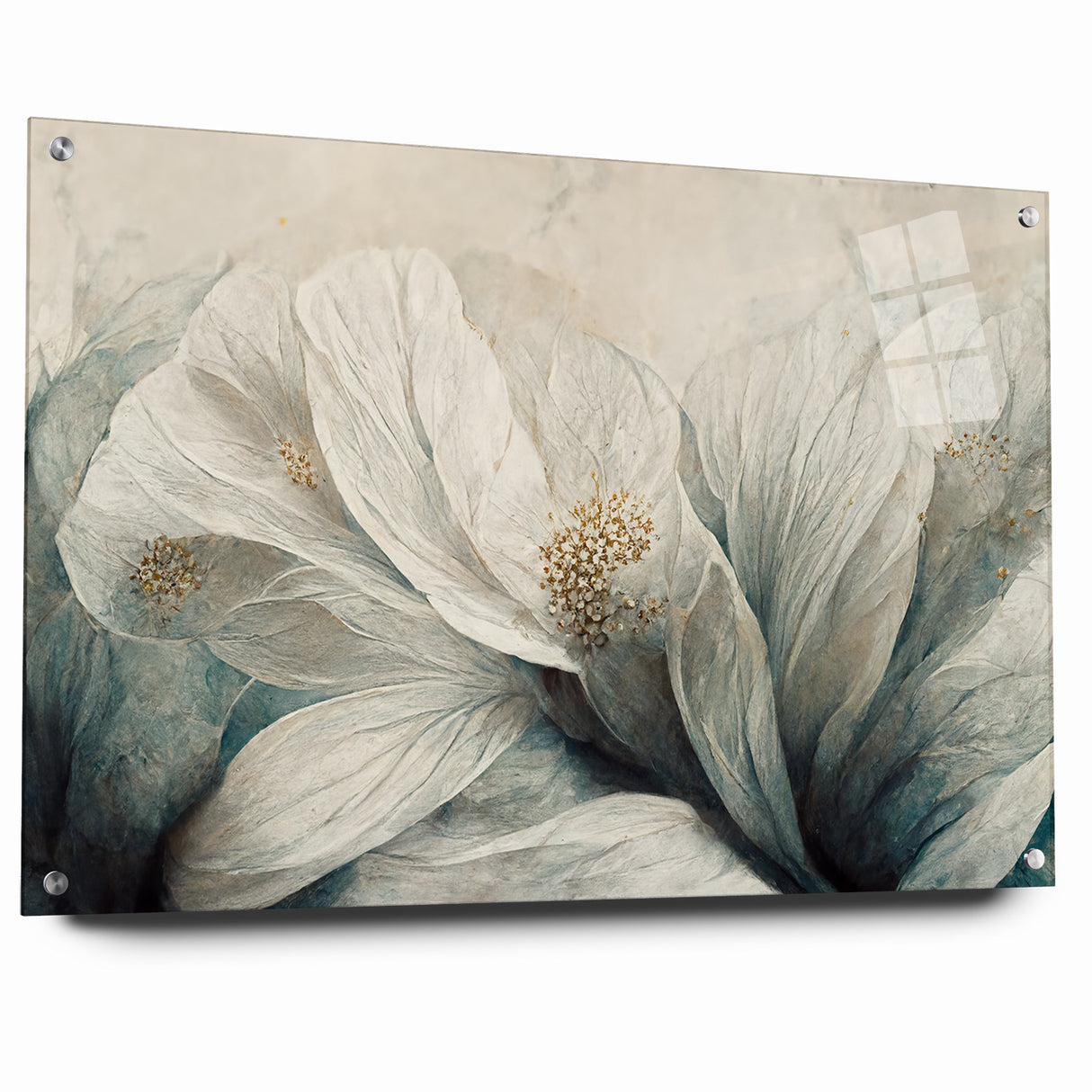 Delicate Petals Abstract Floral Canvas | Contemporary Wall Art