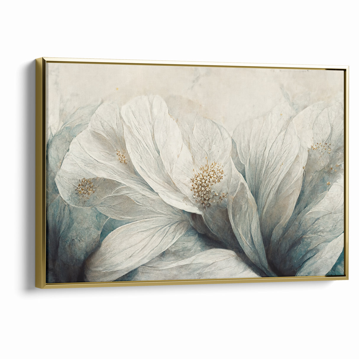 Delicate Petals Abstract Floral Canvas | Contemporary Wall Art
