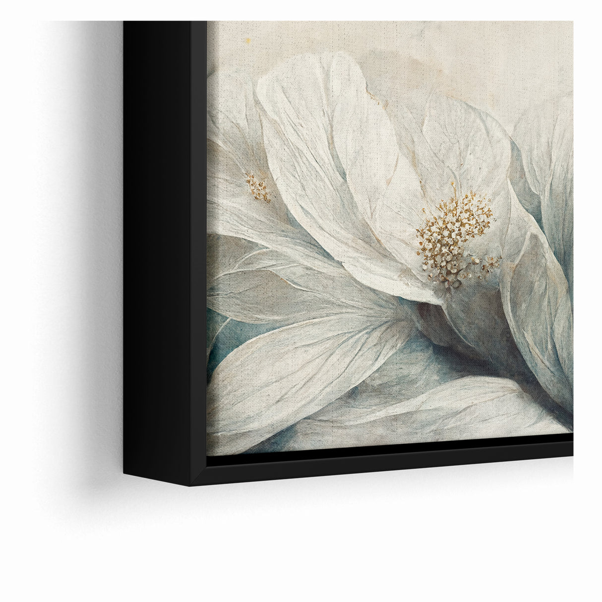 Delicate Petals Abstract Floral Canvas | Contemporary Wall Art