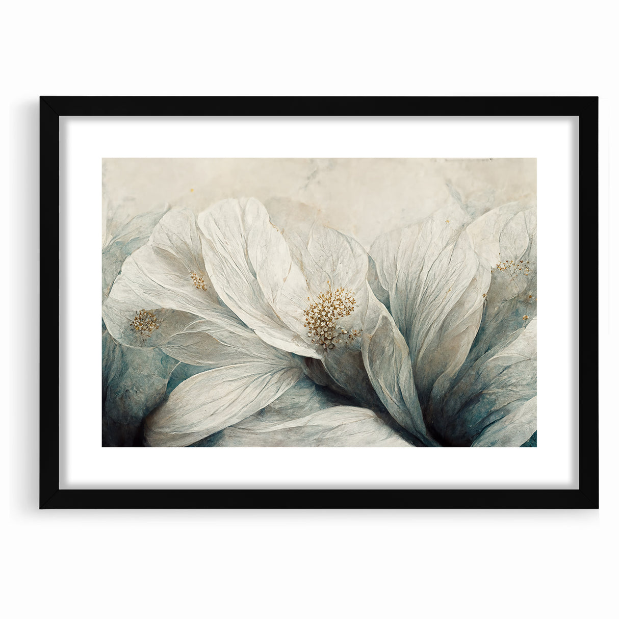 Delicate Petals Abstract Floral Canvas | Contemporary Wall Art