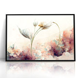 Subtle Elegance Floral Abstract Canvas | Contemporary Wall Art