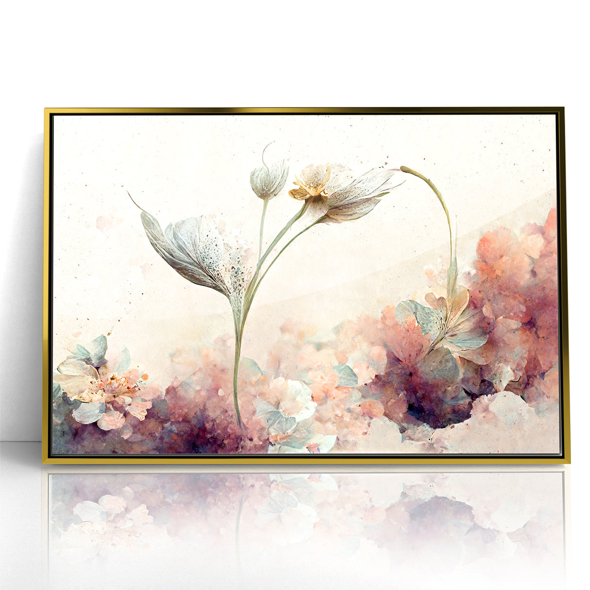 Subtle Elegance Floral Abstract Canvas | Contemporary Wall Art
