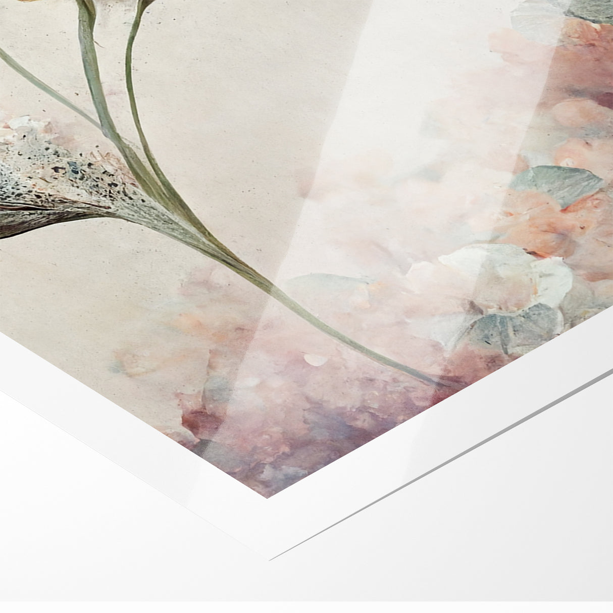 Subtle Elegance Floral Abstract Canvas | Contemporary Wall Art