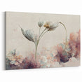 Subtle Elegance Floral Abstract Canvas | Contemporary Wall Art